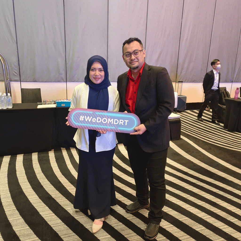 Latihan bersama isteri — kami sama-sama mengikuti program PVM (PruVenture Manager).