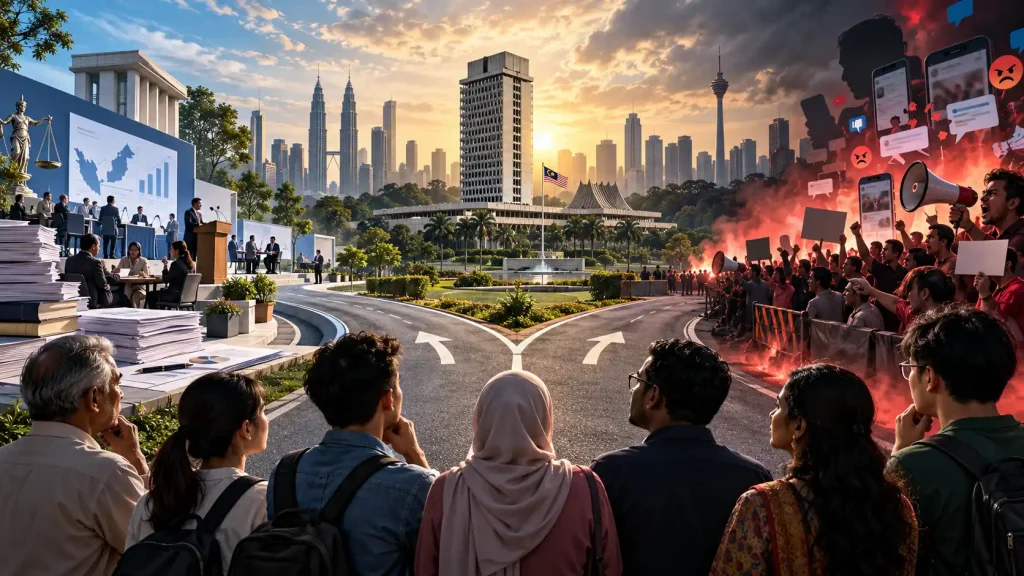 Malaysia di persimpangan: perbahasan dasar dan politik berasaskan kemarahan.