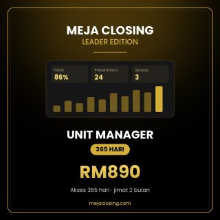 Meja Closing Leader — UNIT MANAGER — Akses 365 Hari
